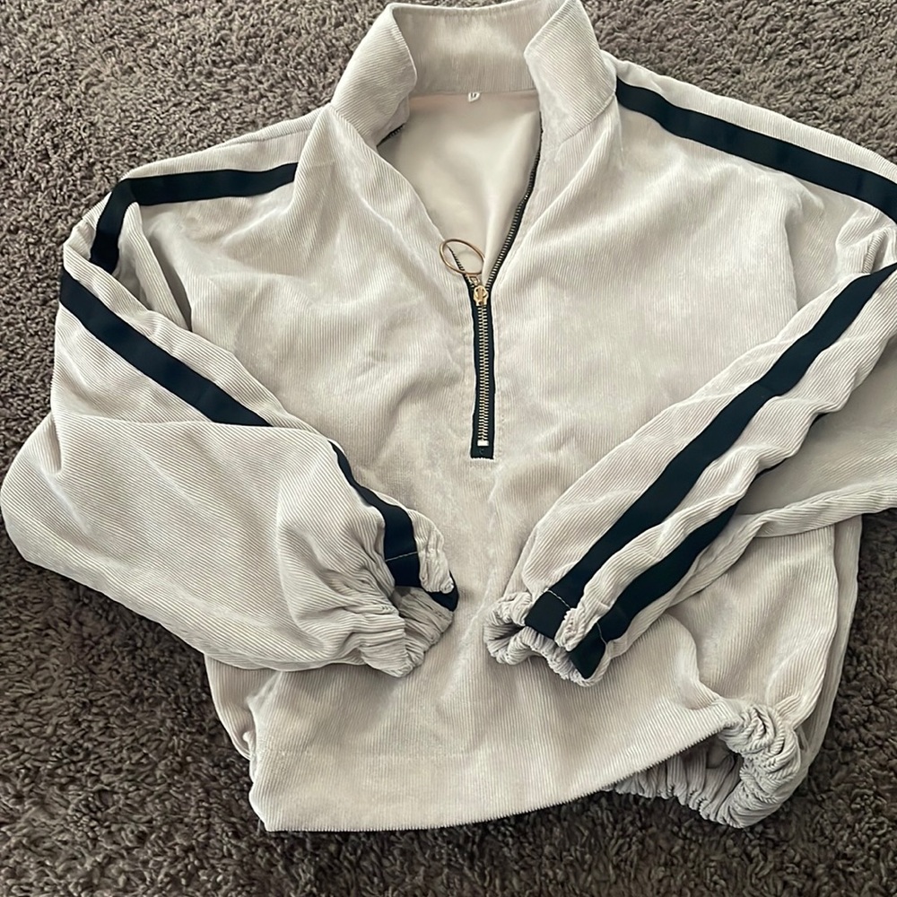 3/4 zipper crop